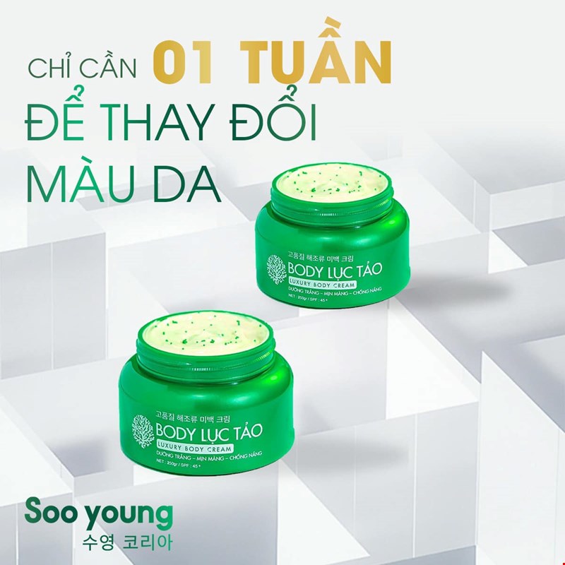 Kem Body Lục Tảo Soo Young